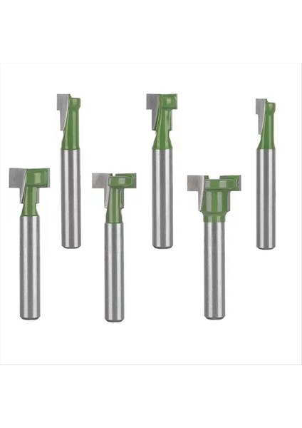 Anahtar Deliği Yönlendirici Bitleri Seti 1/4 Inç Şafak Yönlendirici Bit Seti 6 Adet Yönlendirici Bit Seti 1/4 ve 5/16 ve 3/8 ve 9/11 ve 1/2/5 Inç Bıçak Çapı (Yurt Dışından)