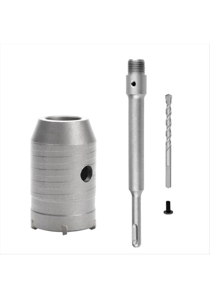 Sds Plus Çekiç Matkapları Duvar Deliği Testere Matkap Bit Set Kesici Aletleri Yuvarlak Şaftlı Beton Çimento Taş Delek Açıcı 45MM (Yurt Dışından)