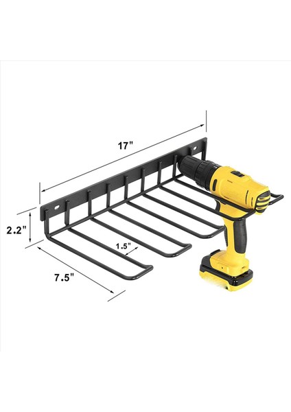 3x Güç Alet Organizatörü Matkap Depolama Rafı Raf Duvarı Montajlı Ağır Hizmet Güç Matkap Tutucu Matkap Şarj Istasyonu (Yurt Dışından) fiyatları