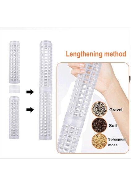 Bitkiler Için Istiflenebilir Şeffaf Plastik Yosun Direği Monstera Kapalı Bitki Aksesuarları Destek Bahisleri Bitki Bahisleri (Yurt Dışından) fırsatları