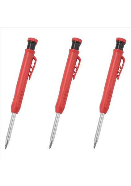 3x Derin Delik Markeri Premium Mekanik Kalem Işareti Entegre Bileme Metal Taş (Yurt Dışından)