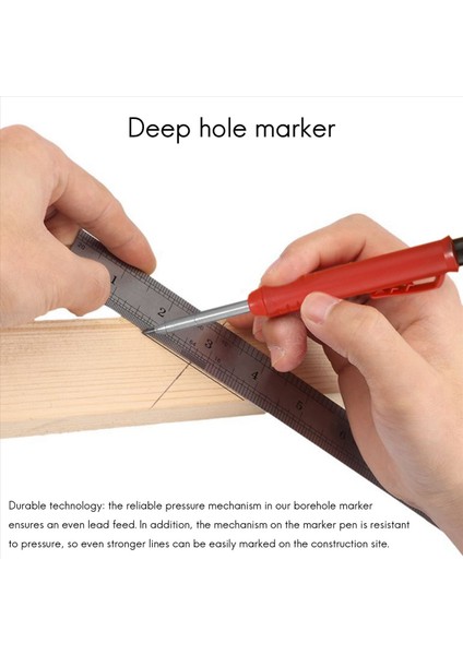 3x Derin Delik Markeri Premium Mekanik Kalem Işareti Entegre Bileme Metal Taş (Yurt Dışından) fiyatları