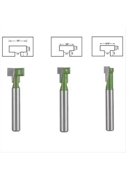 Anahtar Deliği Yönlendirici Bitleri Seti 1/4 Inç Şafak Yönlendirici Bit Seti 6 Adet Yönlendirici Bit Seti 1/4 ve 5/16 ve 3/8 ve 9/11 ve 1/2/5 Inç Bıçak Çapı (Yurt Dışından) fırsatları
