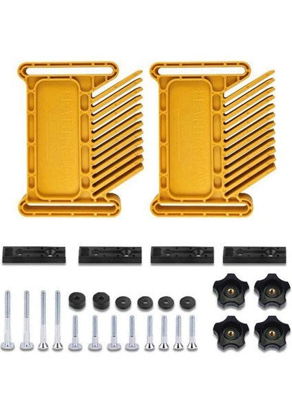 2pcs Tüy Tahtası Ağaç Işleme Tüy Tahtası Seti Yönlendirici Tabloları Testereler T-Yuvaları ile Yardım Alet Kitleri (Yurt Dışından)