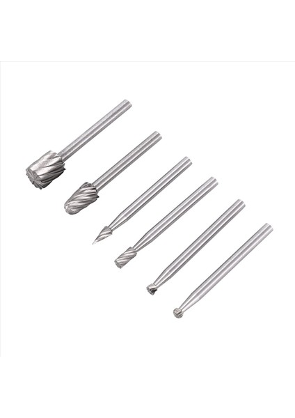 6pcs Hss Döner Çoklu Alet Çapak Yönlendirici Yönlendirici Bit Fabrikası Kesici Eki Dremel Için (Yurt Dışından)