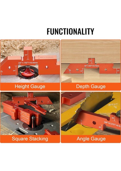 Yönlendirici Tablosu Kurulum Çubukları 14 Pc Hassas Alüminyum Kurulum Blokları Yükseklik Gösterge Seti Lazerle Oyulmuş Boyut Işaretleri (Yurt Dışından) fırsatları