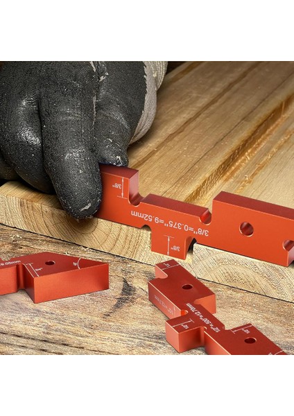 Yönlendirici Tablosu Kurulum Çubukları 14 Pc Hassas Alüminyum Kurulum Blokları Yükseklik Gösterge Seti Lazerle Oyulmuş Boyut Işaretleri (Yurt Dışından) indirimleri