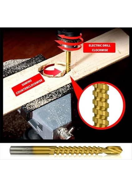 7pcs Adım Matkap Groove Testere Matkap Seti Groove Testere Matkapı Matkap Bitleri Yukarı Çıkar Spiral Koni Etki Matkapı Için Bitler Aşağı Çıktı (Yurt Dışından) fırsatları