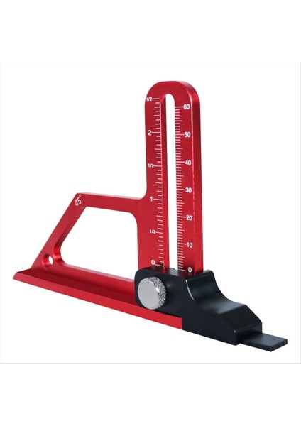 Yönlendirici Tablosu Yükseklik Göstergesi 0-60MM Ayarlanabilir Tablo Testere Derinlik Göstergesi Yükseklik Kilidi Alüminyum Ölçüm Göstergesi (Yurt Dışından)