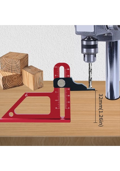 Yönlendirici Tablosu Yükseklik Göstergesi 0-60MM Ayarlanabilir Tablo Testere Derinlik Göstergesi Yükseklik Kilidi Alüminyum Ölçüm Göstergesi (Yurt Dışından) fiyatları