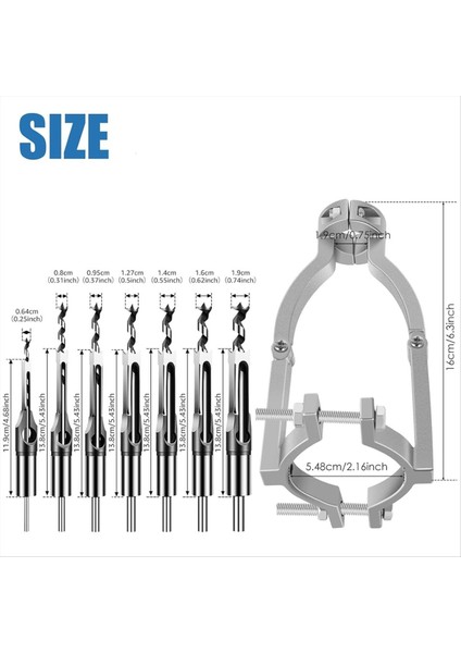 7 Kare Delik Matkap Bitli Kare Delik Matkap Bit Adaptörü El Matkapı Zıvanı ve Tenon Araçları Için Mortising Bağlantısı (Yurt Dışından) fiyatları