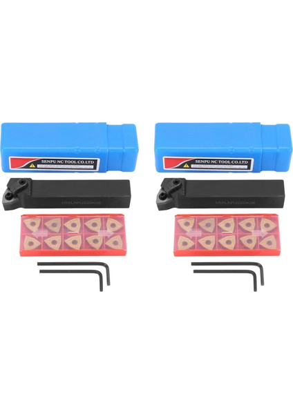 2x 20MM Torna Dönüş Aracı Tutucu MWLNR2020K08 + 20 WNMG0804 Karbür Ekler (Yurt Dışından)