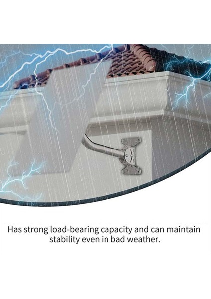 Starlink Için 1set Gen3 Çatı Duvarı Montaj Duvar Takılı Bağlantı Çubuk Montajı Çatı Adaptör Tutucu Metaller Konektörü (B) (Yurt Dışından) fiyatları