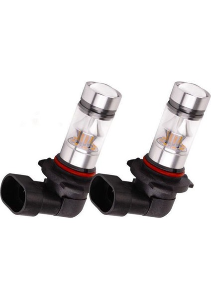 2 Pcs 9005 Hb3 6000K 5W 2323 LED Projektör Sisi Sürüş Ampulleri Beyaz (Yurt Dışından)