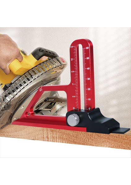 Yönlendirici Tablosu Yükseklik Göstergesi 0-60MM Ayarlanabilir Tablo Testere Derinlik Göstergesi Yükseklik Kilidi Alüminyum Ölçüm Göstergesi (Yurt Dışından) fırsatları