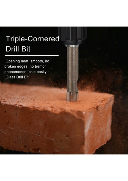 5 Pcs Verimli Evrensel Sondaj Aracı Çok Fonksiyonlu Üçlü Kısaltılmış Çapraz Alaşım Matkap Bit Seti (3/4/5/6/8mm) (Yurt Dışından) indirimleri