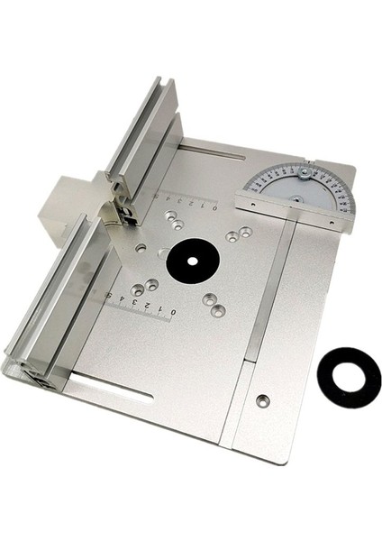 Yönlendirici Tablo Ekleme Tahtası Elektrikli Ahşap Değirmencilik Kurşun Tahtası Elektrikli Ahşap Öğütme Masası Için Ahşap Işleme Iş Tezgahı Gümüş (Yurt Dışından)