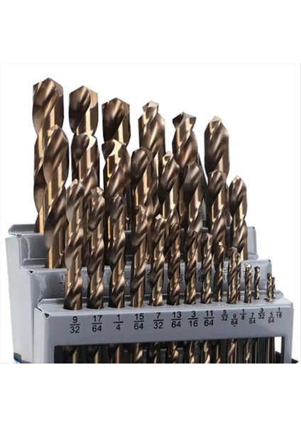 Kobalt Matkap Bitleri Set M35 Yüksek Hızlı Çelik Twist Sert Metal Paslanmaz Çelik Dökme Demir (29 Adet) (Yurt Dışından)