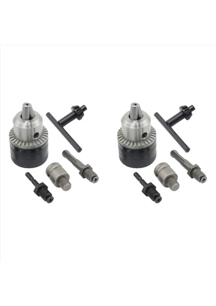2x 3-16MM Matkap Ayakkurma Dönüştürücü 1/2inch- 20UNF Iş Parçacığı Hızlı Değişiklik Adaptörü Sds-Plus 1/4inch Hex Shank 1/2inch Soket (Yurt Dışından)
