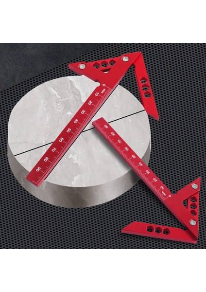 Merkez Bulucu Ahşap Işleme Meydanı 45/90 Derece Dik Açılı Çizgi Göstergesi Merkez Scribe Carpenter Cetvel Ahşap Ölçüm Aracı (Yurt Dışından) modelleri