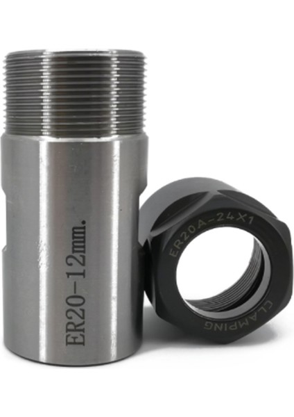 1set C25 ER20 10MM +7pcs 3-12MM Kolet Chuck Motor Şaftı Uzatma Çubuk Mil Kolet Torna Araçları Tutucu (Yurt Dışından) modelleri