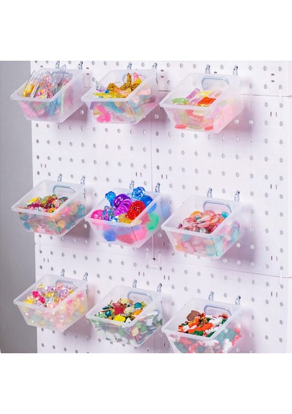 24 Adet Pegboard Plastik Kutular Kit - Kancalı Pegboard Kutuları - Pegboard Aksesuarları Çalışma Tezgah Kutuları Peg Tahtaya Uyuyor (Yurt Dışından) modelleri