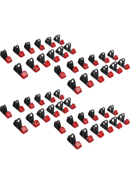 48 Pcs Lastik Tekerlek Hub Hub Asma Metal Kanca Metal Tutucu Dükkanı Ekran Stand Raf Duvara Monte Yarış Kancası (Yurt Dışından)