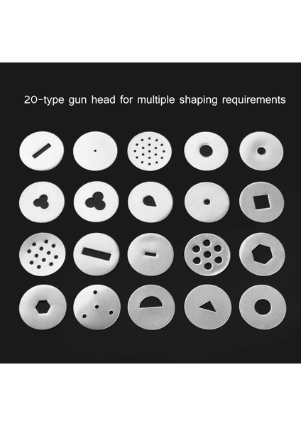 2x Kil Ekstrüder - Polimer Kil Ekstrüder Alüminyum Alaşım Kil Ekstrüder Tabancası Döner Kalıp Şekeri Polimer Kil Ekstrüder (Yurt Dışından) fiyatları