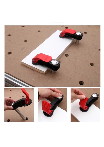 2pc Workbench Köpek Delikleri Hızlı Oyunculuk Tutma Kelepçesi Paslanmaz Çelik Ayarlanabilir Ahşap Işleme Bench Press Sabit ARAÇ-19MM (Yurt Dışından) modelleri