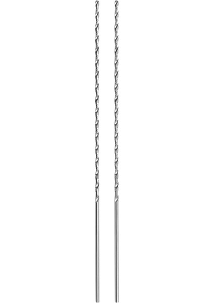 2x Hss Düz Şaft 4mm Twist Head 300MM Uzun Matkap Bit Silver Ton (Yurt Dışından)
