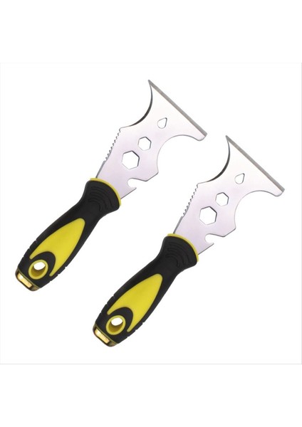 2pcs Boya Sıyırıcı Seti Paslanmaz Çelik Çimento Kürek Ahşap Duvar Kağıdı Için Çekiç Baş Kolu (Yurt Dışından)