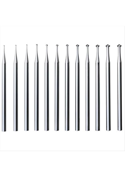12 Pcs 90º Hart Burr - 3/32INCH Shank 90 Derece Kalp Burçlar Takı Bağlantı Bitleri Lapidary Burr Seti (Yurt Dışından)