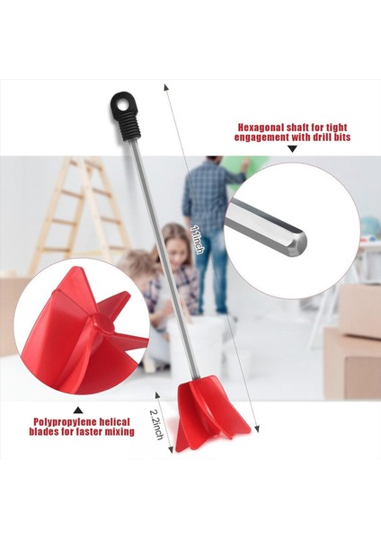 12 Adet Matkap Için 11 Inç Boya Karıştırıcı Matkap Mikseri Epoksi Mikser Matkap Için Boya Mikseri Sarmal Matkap Boya Mikseri (Yurt Dışından) modelleri