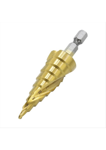 Spiral Basamaklı Matkap Altıgen Kolu 4 Adet Altıgen Kademeli Matkap Delme Elbisesi Plastik ve Metal Plakalar Için Uygundur (Yurt Dışından) modelleri