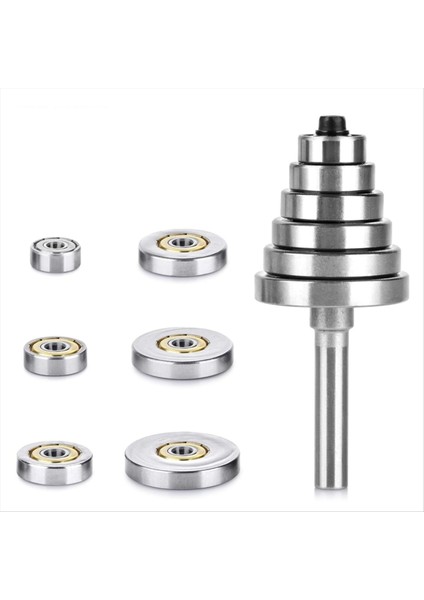 4pcs Yönlendirici Bitleri 1/4 Shank 6 Rıtıng&#39 Ler Set Rabbeting Yönlendirici Biti 1/2in Ila 1/4in Yönlendirici Kolet ile Ahşap Kanal Açma Için (Yurt Dışından) indirimleri