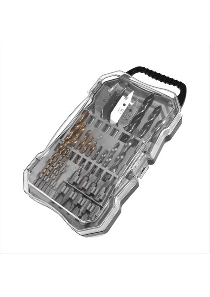 31PC Matkap Bit Meclis Carpenter&#39 In Ev Delme Aracı Twist Matkap Düz Matkap Yapım Matkap Tornavida (Yurt Dışından)