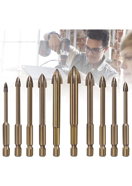 10PC Verimli Evrensel Sondaj Aracı Çok Fonksiyonlu Çapraz Alaşım Matkap Bit Uç Araçları Karbür Matkap Bit Bit Seti (Yurt Dışından) indirimleri