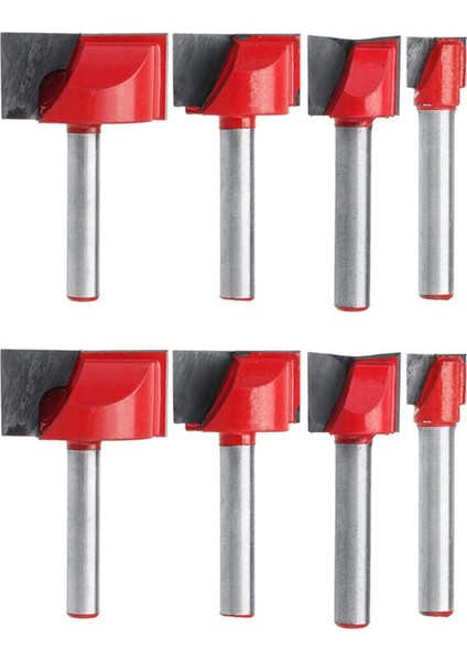 8pcs Alt Temizleme Gravür Bit Ahşap Cnc Yönlendirici Bitleri 10/15/22/30MM Freze Kesici Ahşap Freze Kesici Seti Için Endmill (Yurt Dışından)