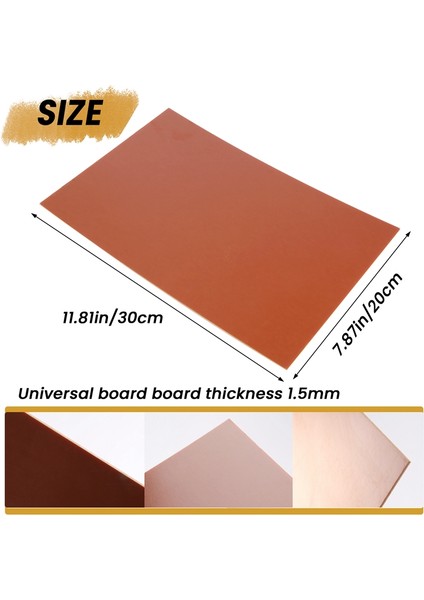 30CM x 20CM Tek Taraflı Dıy Bakır Kaplı Plaka Laminat Pcb Devre Kartı (Yurt Dışından) fırsatları