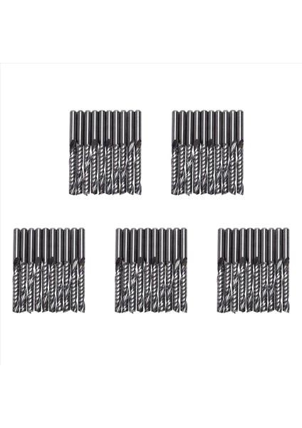 50PCS Cnc Yönlendirici Bitleri 3 175 x 22MM Tek Flüt Spiral Karbür Cnc Yönlendirici Bitleri Öğütme Kesici (Yurt Dışından)