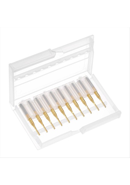 10 Adet Titanyum Ceket Karbür Uç Fabrikası Gravür Freze Kesici Cnc Yönlendirici Bitleri Pcb Makinesi Için 1/8 Inç Sap 1 4mm (Yurt Dışından) indirimleri