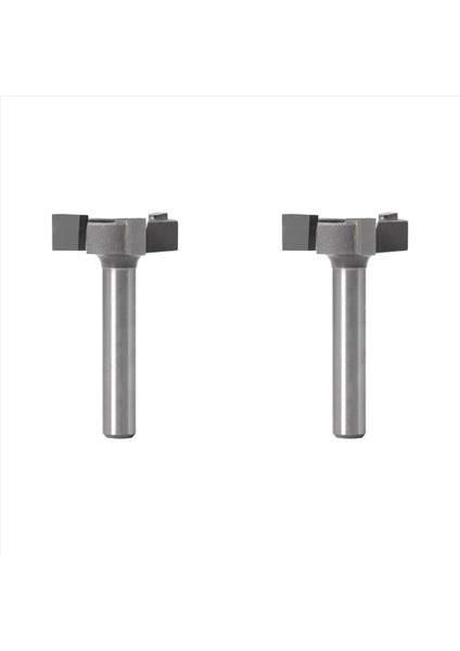 2x Cnc Spoilboard Yüzey Freze Kesici Yönlendirici Bit 1/4 Inç Shank Karbür Ipucu Oyma Oyma Kesme Aletleri (Yurt Dışından)