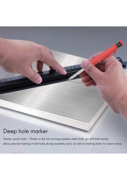 Derin Delik Işaretçisi Premium Mekanik Kalem Işareti Entegre Keskinleştirme ile Ahşap Metal Taş (Yurt Dışından) indirimleri