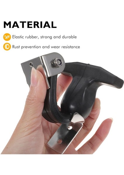 2pcs Paslanmaz Çelik Kauçuk Kaput Yakalama Esnek T-Handle Hasp Kauçuk Esnek Çekme Kılavuzlar (Yurt Dışından) fiyatları