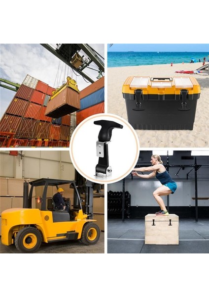 2pcs Paslanmaz Çelik Kauçuk Kaput Yakalama Esnek T-Handle Hasp Kauçuk Esnek Çekme Kılavuzlar (Yurt Dışından) indirimleri