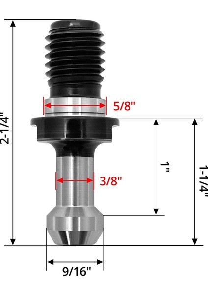 10PCS CAT40 45 Degree Pull Saplama Tutma Düğmesi Haas Cat 40 Cnc Alet Tutucusu Değiştirin 202-5925 (Yurt Dışından) fırsatları