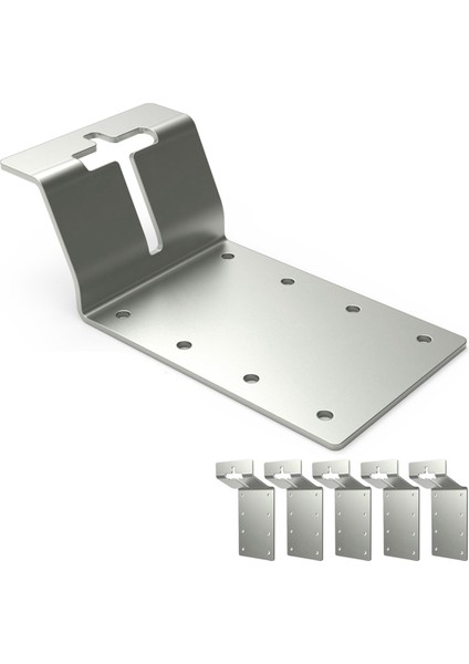 6 Paket T-Post Bracket 3inch (Dikey) T Post Montaj Braketi Montaj T Işaretleri Için Braket Kontrplak Kurulum (Yurt Dışından)