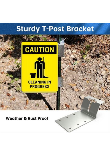 6 Paket T-Post Bracket 3inch (Dikey) T Post Montaj Braketi Montaj T Işaretleri Için Braket Kontrplak Kurulum (Yurt Dışından) fiyatları