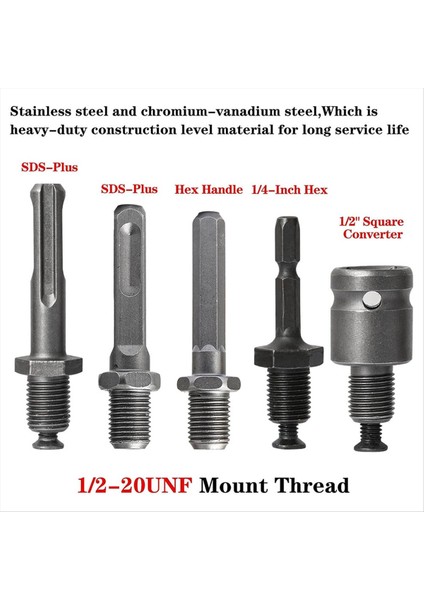 3-16MM Drill Chuck Adaptörü 1/2-20UNF Darbe Sürücüsü/elektrik Matkabı/çekiç Matkabı Için 16MM Chuck Tuşu (Yurt Dışından) fırsatları