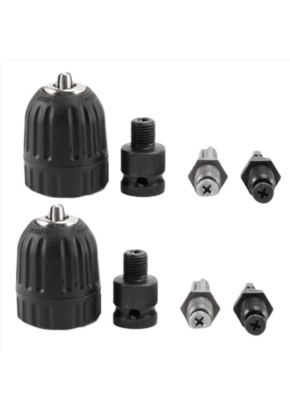 2pcs 0 8-10MM Hassas Anahtarsız Matkap Dönüştürücü 3/8inch- 24 Anf Iş Parçacığı Hex Shank Socket ile Hızlı Değişiklik Adaptörü (Yurt Dışından)